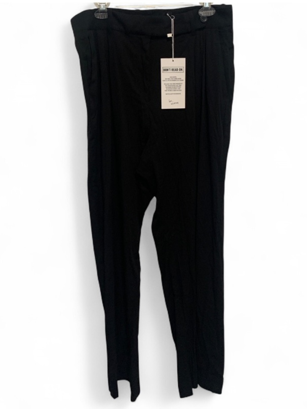 NWT Wildfang Empower Black Wide Leg Trouser Pants